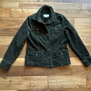 Jones New York corduroy cargo jacket